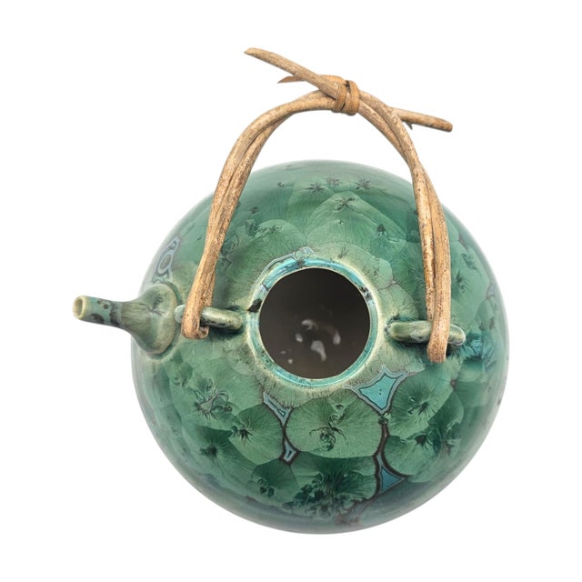 Jack Boydston Signed Crystalline Studio Teapot c.1948 5" For Sale - Image 11 of 18