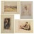 Set of four rare original period antique prints of watercolor portraits of Baron Alfred Milner (First Viscount, British...