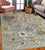 Traditional Fiona Oriental Gray Hand-Knotted Wool Rug Carpet, Allover Jewel Tone Design For Sale - Image 3 of 6