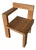 Brutalist Style Pine Chair by Gerrit Thomas Rietveld, 1995 For Sale