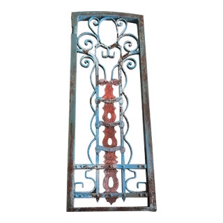 18th Century Antique Italian Tuscan Decorative Window Shutter For Sale