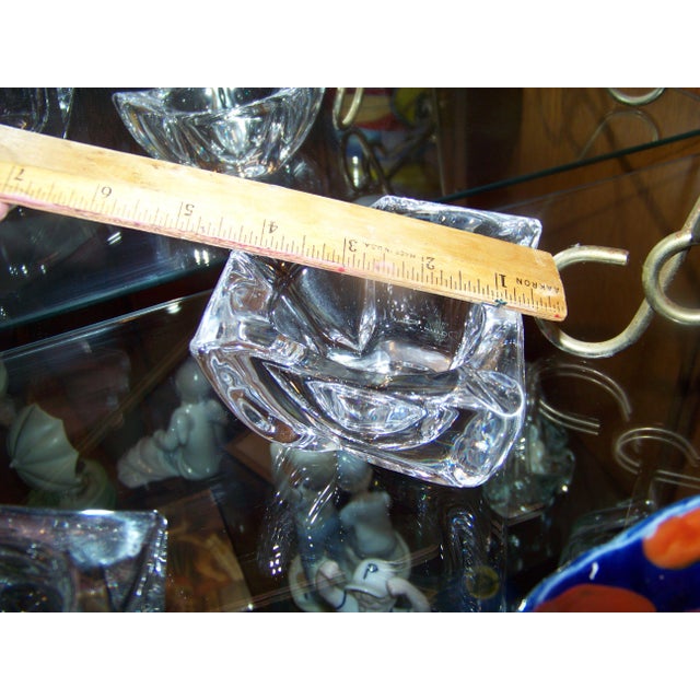 1900 - 1909 Early 1900s Signed Daum France Crystal Sculpture Trinket Holder For Sale - Image 5 of 8
