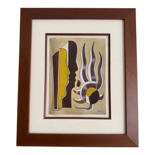 1970s Mid-Century Modernist Composition Fernand Léger Lithograph For Sale