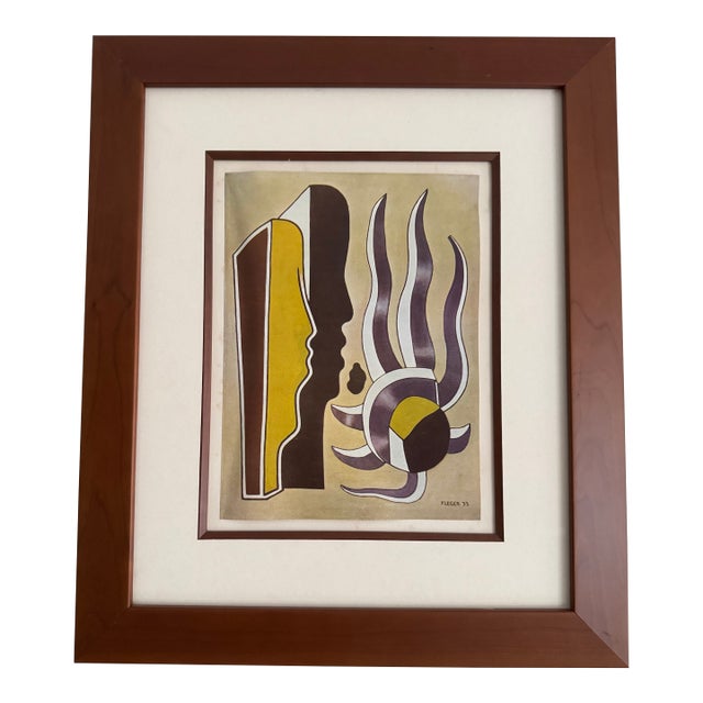 1970s Mid-Century Modernist Composition Fernand Léger Lithograph For Sale