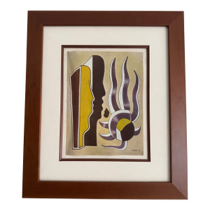 1970s Mid-Century Modernist Composition Fernand Léger Lithograph