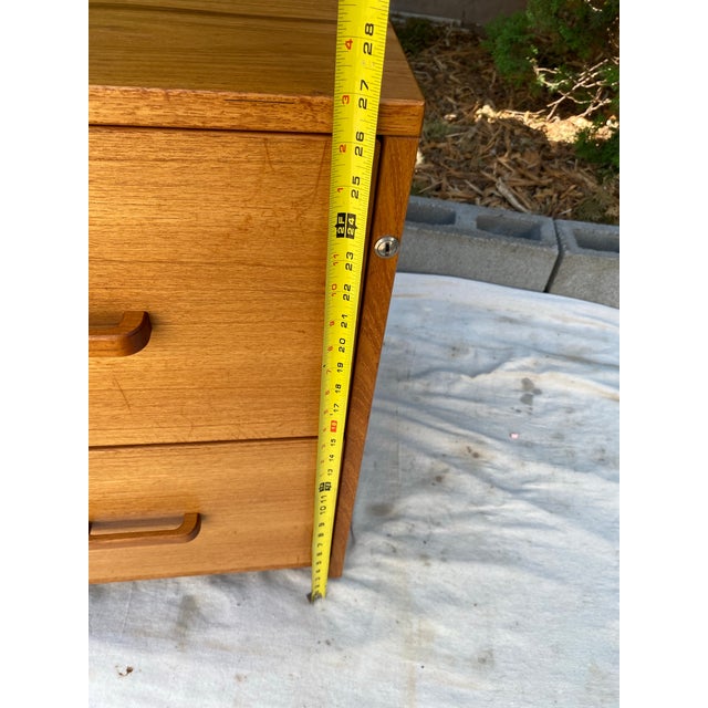 Mid-Century Danish Teak 2-Drawer Mobile File Cabinet by Jesper Furniture For Sale - Image 11 of 11