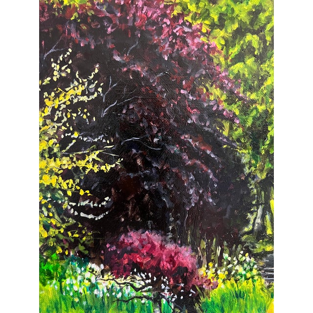 Contemporary Steve Schaaf Among the Water Lilies Oil Painting For Sale - Image 11 of 11