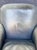 Late 20th Century Vintage Lillian August Sun-Faded Navy Ombré Leather Library Chair For Sale - Image 5 of 6