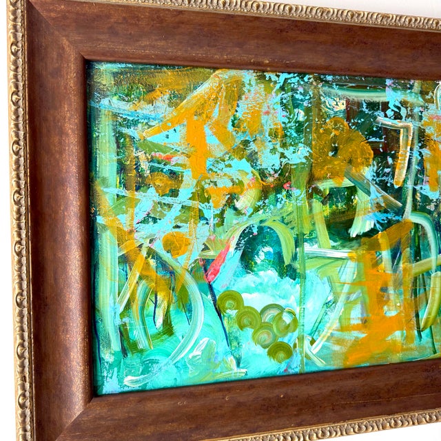 Gilt Abstract Mixed Media Painting For Sale - Image 4 of 7