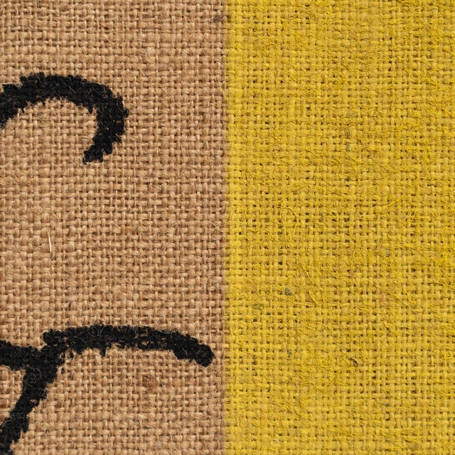 Joan Miró, Composition, Lithograph on Burlap, 1970s For Sale - Image 10 of 17