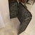Mid 20th Century Hollywood Regency Scrolled Iron and Mesh Trifold Fireplace Screen For Sale - Image 9 of 10