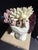 White Celestial Meets the Sea-Shell Incrusted Head-Coastal Art Sculpture For Sale - Image 8 of 13