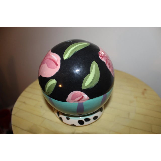 80's Vintage J Jorgenson Ceramic Globes - Set of 3 For Sale In San Diego - Image 6 of 8