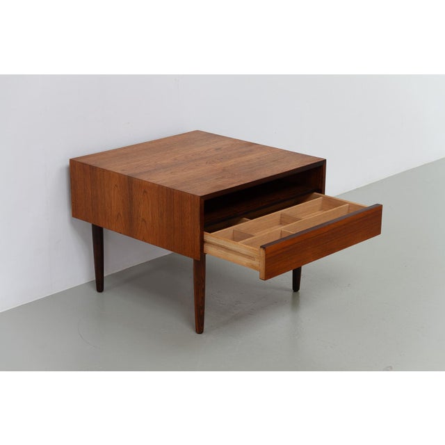 Danish Rosewood Side Table with Drawer, 1960s For Sale - Image 14 of 18