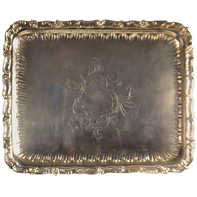 Late 19th Century 19th Century Sterling Silver Tray For Sale - Image 5 of 5