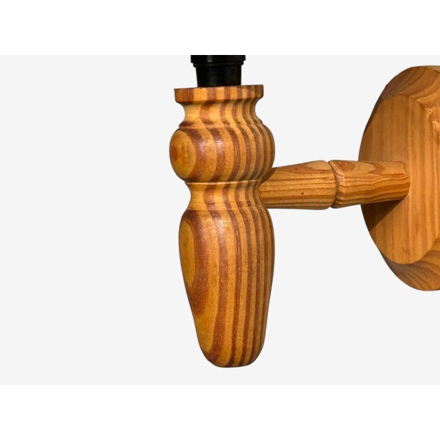 Swedish Modern, Wall Sconce, Pine, Sweden, 1960s For Sale In New York - Image 6 of 8