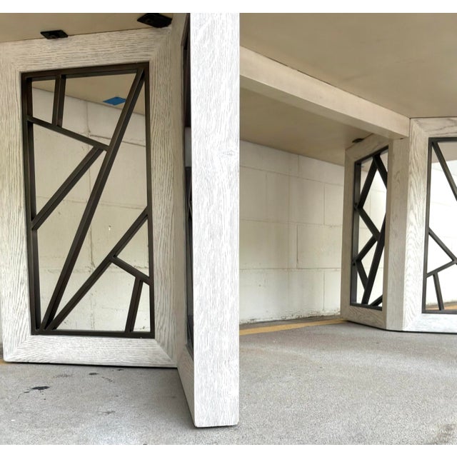 Theodore Alexander Theodore Alexander White Oak Finished Renata Dining Table For Sale - Image 4 of 9