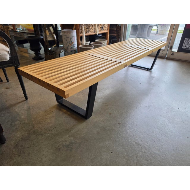 George Nelson for Herman Miller Slat Bench For Sale - Image 10 of 16