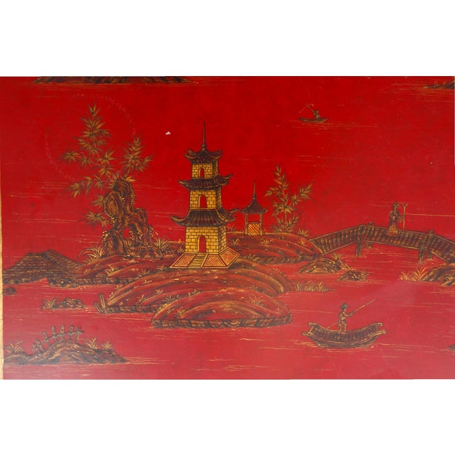 Red Chinoiserie Coffee Table For Sale - Image 4 of 11