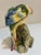 Mid 20th Century Mid-Century Italian Majolica Parrot Figurine Vase For Sale - Image 5 of 10