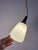 Opal Glass Pendant Lamp with Teak and Brass Cable, Denmark For Sale - Image 4 of 11
