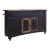 Greenview Kitchen Island - Distressed Black For Sale
