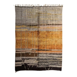 Sunset Abstract Beni Mrirt Rug - 10.6 X 6.9 Ft For Sale