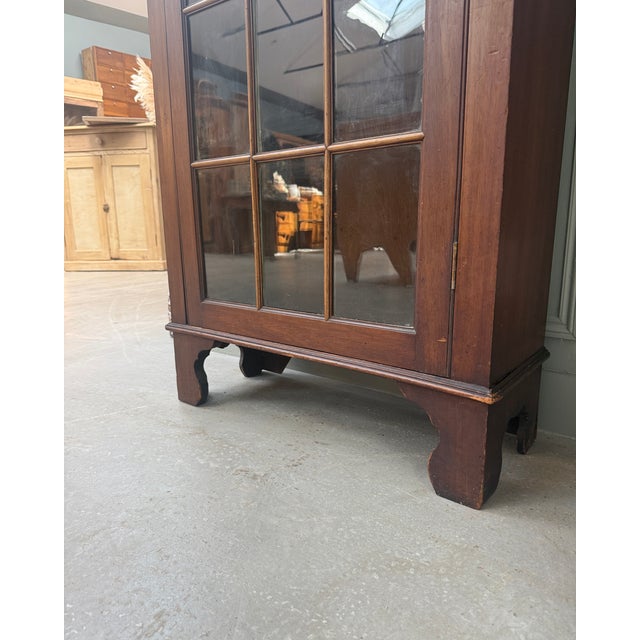 English Glass-Fronted Bookcase, 1890s For Sale - Image 10 of 12