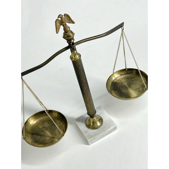 1960s Mid Century Scale of Justice For Sale - Image 5 of 7