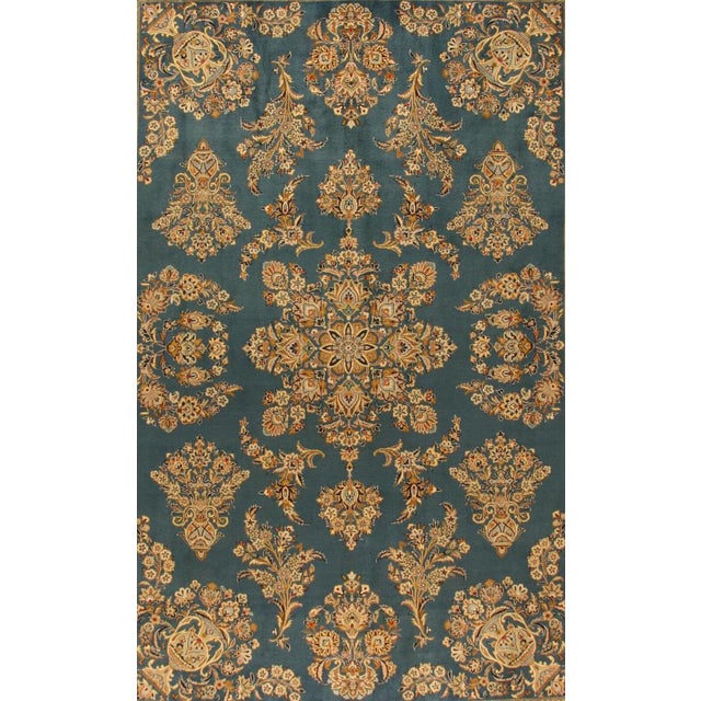Genuine hand-knotted rug | Size: 380 cm x 278 cm | Number of knots: approx. 250.000 knots/m² | Material: 100% wool (pile),...