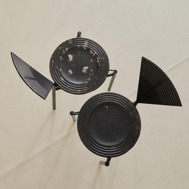 Metal French 'Mrs Frick' Chair by Philippe Starck for Les 3 Suisses & Disform, 1985 For Sale - Image 7 of 11