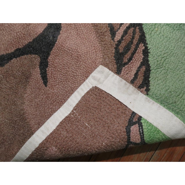 Contemporary American Hooked Horse Rug For Sale - Image 3 of 6