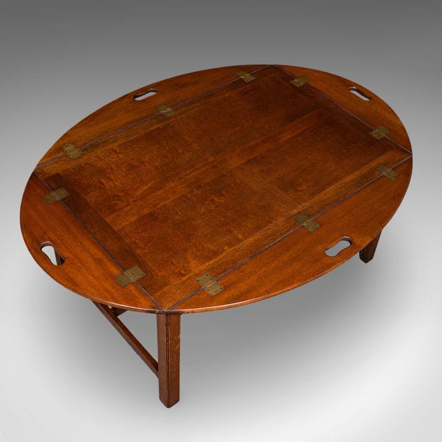 Large Vintage Butler's Tray Table, English, Serving Stand, Art Deco, Circa 1930 For Sale - Image 11 of 12
