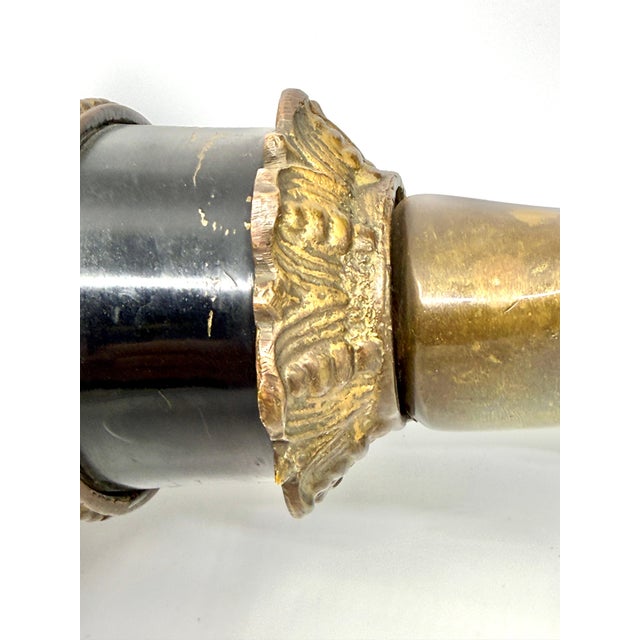 1930s French Art Deco Painted Brass Hand Sconce For Sale - Image 13 of 18
