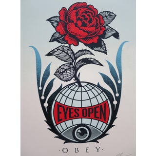 Shepard Fairey, Eyes Open 2020, Screenprint For Sale