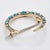Antique 9ct Gold, Turquoise and Natural Seed Pearl Crescent Brooch, 1900s For Sale - Image 3 of 9