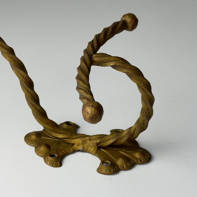 Antique Early 20th Century Bronze Wall Hook, Italy For Sale - Image 13 of 17