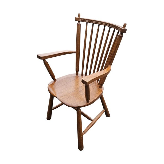 Dutch Oak Dining Armchairs from De Ster Geldermalsen, Netherlands, 1960s, Set of 2 For Sale - Image 4 of 18