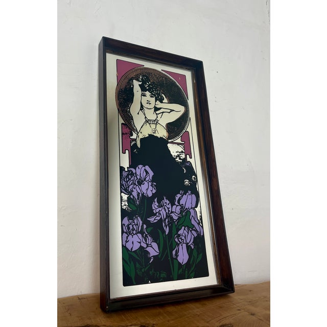 Vintage Art Nouveau Mirror, 1970s For Sale - Image 3 of 18