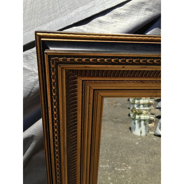 Black And Gold Wooden Framed Mirror Chairish