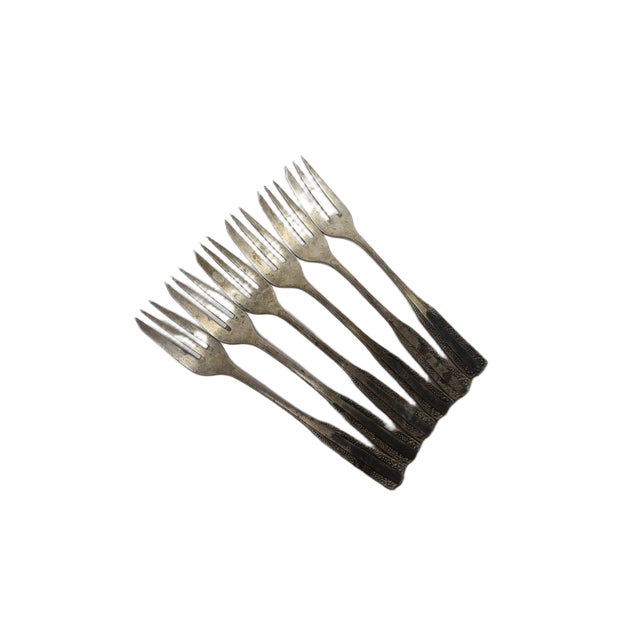 1960s Art Deco Brass Forks by HEFRA, 1960s, Set of 6 For Sale - Image 5 of 8
