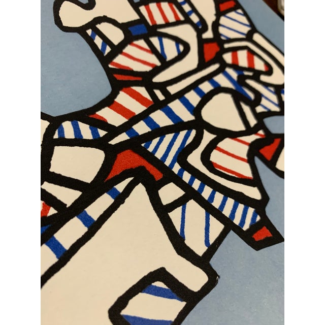 Abstract Jean Dubuffet Lithograph Limited Edition - 1973 Vacuum Form + Custom Frame For Sale - Image 4 of 5