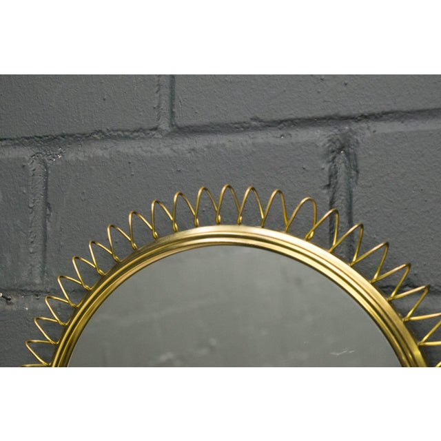 Brass Spiral Mirror, 1950s For Sale - Image 4 of 9