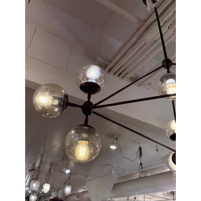 Possini Euro Gable 10-Light Modern Chandelier For Sale - Image 9 of 12