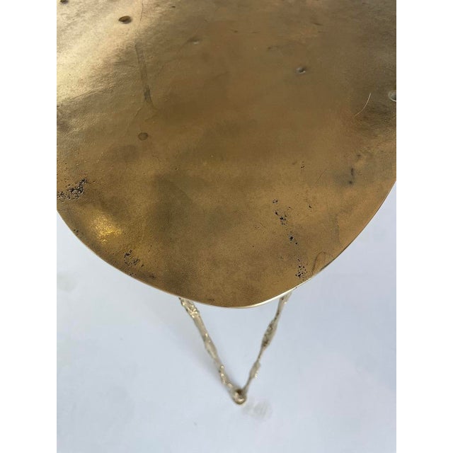 Vintage Brass Side Table, 1970s For Sale - Image 9 of 14