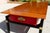 Mid-Century Modern Mid-Century Modern Asian-Inspired Coffee Table by Michael Taylor Style for Baker – 1960s Red Drawer Butternut & Teak Accent Table For Sale - Image 3 of 17