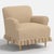 Elle Ruffle Slipcover Armchair in Classic Gingham Golden Ctl