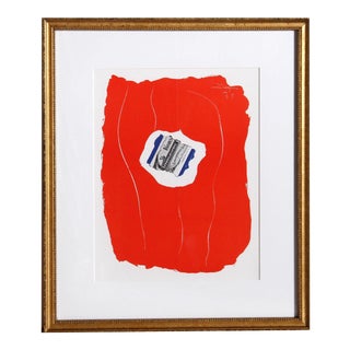 Robert Motherwell, Tricolor 137, Framed Offset Lithograph For Sale