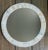 This handmade unique round mirror, framed with genuine mother of pearl will elevate any space. The iridescent shimmer of...