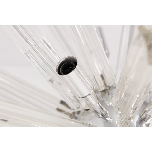 Modern Mid Century Modernist Murano Glass Ceiling Light Fixture For Sale - Image 3 of 6